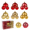Christmas Baubles, Red Gold Christmas Tree Baubles, Set of 100,