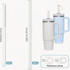 6 Popotes Reutilizables(12.13in) para 40 oz, 2 Cepillos de Limpieza