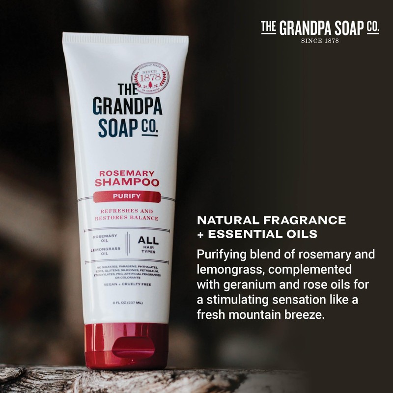 The Grandpa Soap Company Shampoo - Purifying With Rosemary and