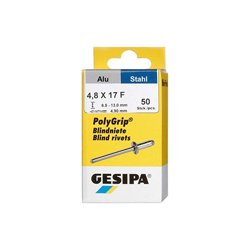 GESIPA PolyGrip 1433850 Blind Rivets Aluminium / Steel 4.8 x