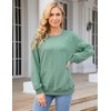 Ovanviso Womens Long Sleeve Sweatshirt Casual Crewneck Cute Pullover Tops