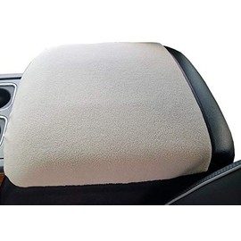 Car Console Covers Plus Designed for GMC Yukon Denali 2015-2020 Fleece Auto Armrest Center Console Cover Handmade in USA Taupe