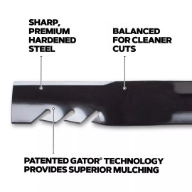 Oregon Bad Boy Outlaw XP 61" cut Gator Mulcher G6 Blades 038-6080-00, Oregon 396-727(3)