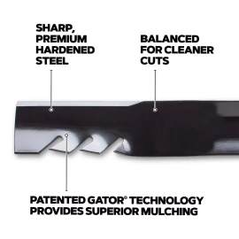 Oregon Bad Boy Outlaw XP 61" cut Gator Mulcher G6 Blades 038-6080-00, Oregon 396-727(3)
