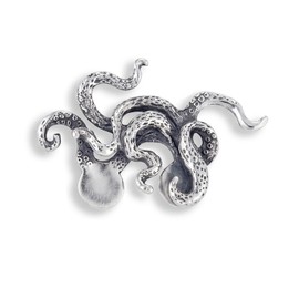 Alligator Octopus Pocket Brooch for Men Vintage Suit Pocket Animal Unisex Brooches Clothes Accessories for Wedding Birthday
