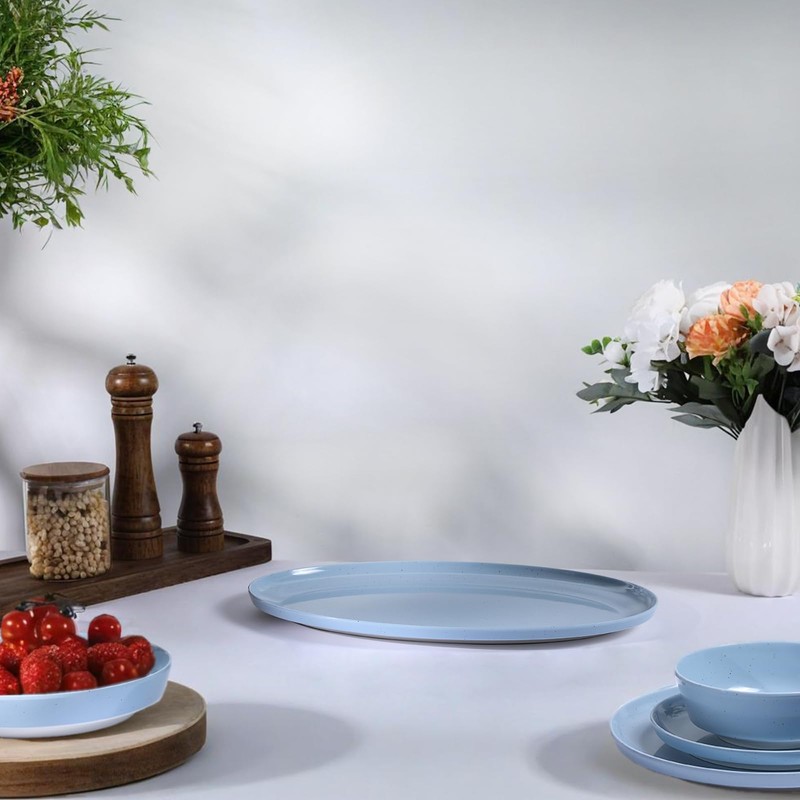 Webbylee ‌16" Melamine Oval Platter - Lightweight Durable Serving Tray