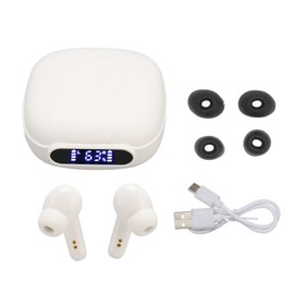 Language Translator Bluetooth Earbuds 84 Languages High Accuracy Noise Reduction Translator Device with Speakers White