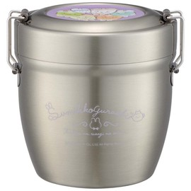 Skater STLBD6AG-A Insulated Lunch Box, Sumikko Gurashi, Rabbit Rice Bowl, 19.7 fl oz (550 ml), Antibacterial, Vacuum, Stainless Steel