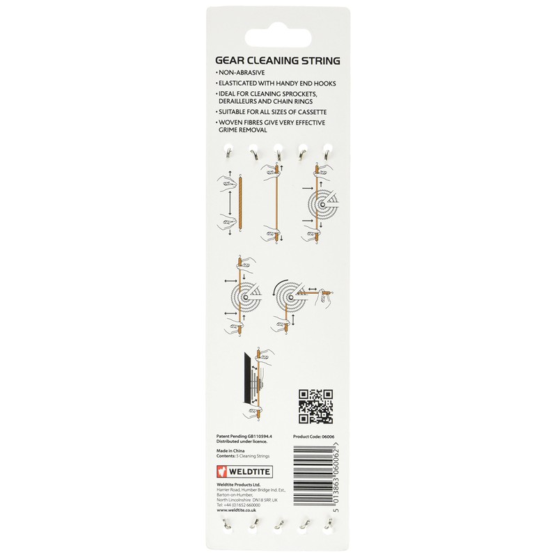 Weldtite Dirtwash G Strings Gear Cleaning Strings (Pack of 5