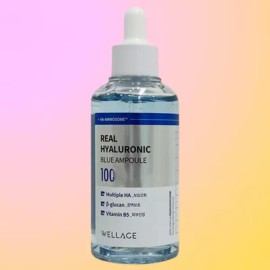 1개 웰라쥬 리얼 히알루로닉 블루 앰플 휴젤 히알루론산 75ml 1 Piece Wellage Real Hyaluronic Blue Ampoule Hyougel Hyaluronic Acid 75ml [It can be shipped with a bear package.]