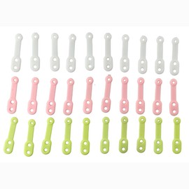 30Pcs Clothes Hanger Windproof Silicone Strip Hook,Non-Slip Clothes Drying Rack Fixed Buckle Anti-Drop Cloth Hanger Falling Silicone Strip Buckle