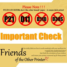 960 Pcs White D30 Label Maker Tape, D30 Label Tape, Thermal Printer Paper, Smart Mini Label Maker Refill for Office, Home, Shcool,14x40mm,160 Labels/Roll, 6 Rolls