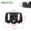 Set of 2 Universal Roller Wheel Skid Snow Thrower Shoes,