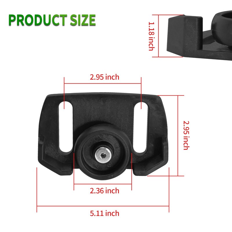 Set of 2 Universal Roller Wheel Skid Snow Thrower Shoes,