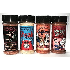 Cowtown's Seasonings Variety Pack - All Purpose BBQ, Steak and Grill, The Squeal Hog, and Sweet Spot by Cowtown