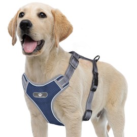 Reflective Dog Harness for Dogs Without Choking, Adjustable, Dog Vest Straps, No-Pull Adjustable Dog Harnesses, Breathable Harness for Small, Medium, Large Dogs