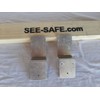 SEE-SAFE Drop Open Bar Security Barn Door Lock Brackets Fits