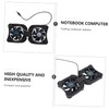 OSALADI Portable Foldable Laptop Cooler Dual USB Fans Height Computer
