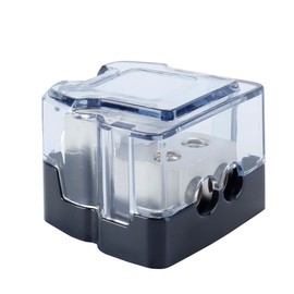 Gorise 2-Wege-Stromverteilungsblock, 4 AWG Gauge In, 8 Gauge Out, Car-Audio-Stereo-Verstärker-Verteilungsanschlussblock für Audio-Splitter