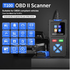 OBD2 Diagnostic Tool - OBDII/EOBD Diagnostic - Car Diagnostic OBD2 Diagnostic Tool for 97% Vehicles / Cars - Car Diagnostic Tool Reader - Troubleshooting - Engine Fault Code Reader