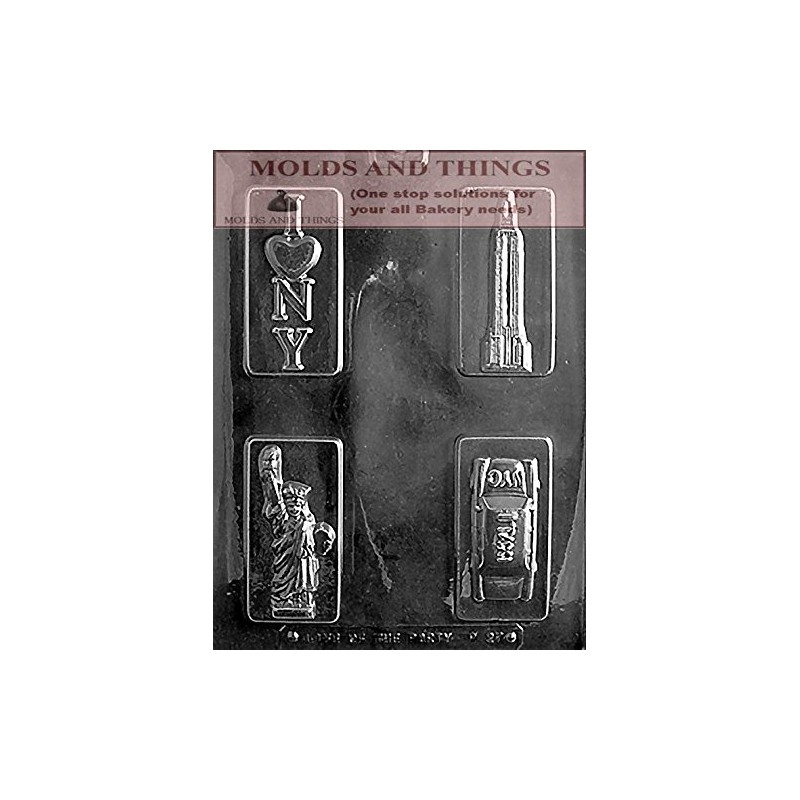 MOLDS AND THINGS Statue of Liberty Bar Chocolate Candy Mold,