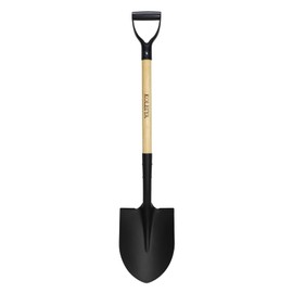 KOLEIYA 41 Inch Round Point Shovel for Digging,Heavy Duty Garden Shovel with D-Handle,Wooden Handle,Ideal for Gardening,Landscaping,Beach,and Snow Removal