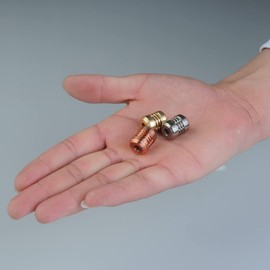 MecArmy FFX Paracord Lanyard Bead, Decorative Bead for Knives, Keychains, Bracelets, Necklace Pendant, EDC Accessories & Outdoor Gear DIY Crafting, Unique Gift for Men Women (1 Pack, Titanium)