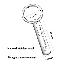 Animal Sloth gift for daughter gift Animal Sloth Lovers gift Sloth Daily Reminder keychain Animal Lovers keychain Animal keychain mother gift sister keychain Animal Sloth Inspirational keychain