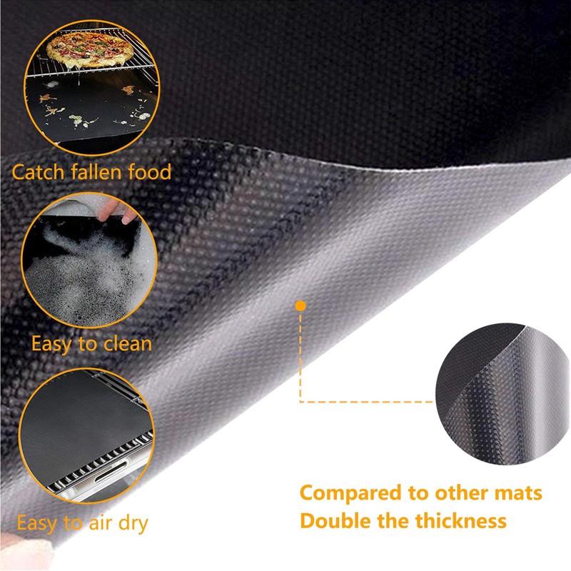 VIHARYEM Large Oven Liner (3 Pack), 50cm x 33cm, Oven