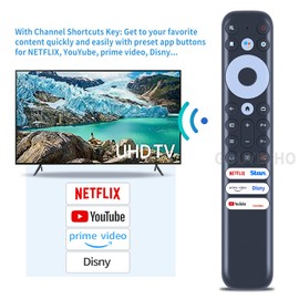 PZL RC902V FAR1 Replace Voice Remote Control for TCL C835 Mini LED 4K, C635 QLED, C735 QLED, P735 QUHD & X925 Mini LED 8K Google TV Models