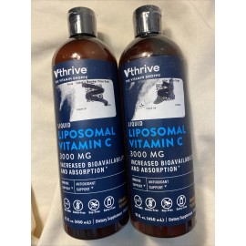 VThrive 2X LARGER VThrive Liquid Liposomal Vitamin C 15 fl oz Exp 09/25