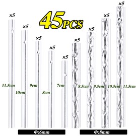 Pack of 45 Wind Chime Tubes Craft Aluminium Tube Chimes for Garden Wind Chime Accessories Metal Wind Chime Pendant Wind Chimes for Outdoor Aluminium Alloy Tubes Wind Chimes for Garden Decoration