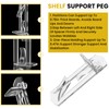 UBANU Shelf Support Pegs, 20pcs Plastic Locking Shelf Pins Bracket