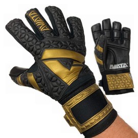 Aviata Sports Goalie Gloves Viper De Luxe V7 Goalkeeper Soccer Gloves for Saves and Protection, 5 Finger Removable, Customizable Exo-SKEL (5)