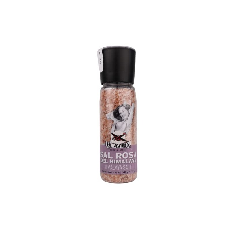 Natural Pink Himalayan Cooking Salt in Refillable Grinder - 12