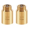 Brass Tap Extension, 30 mm x 1/2 Inch, DN15 Thread