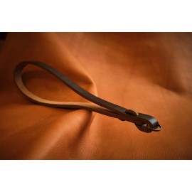 CK Mike handcrafted Horween Chromexel slim quick-release camera wrist strap