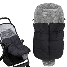 Baby Foot Muff Winter Foot Muff Foot Muffs for Prams, Baby Winter Foot Muff Heat Bag with Zip for Baby Tub/Pram Tub/Cot/Buggy/Baby Seat, Super Warm, Soft and Cuddly