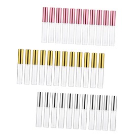 minkissy 36pcs 10ml Lip Gloss Tube Set Plastic Refillable Lip Gloss Containers for Women for DIY Cosmetic Packing and Travel