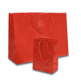 Small Wide Red Euro Bags 5 1/2 X 5 | Quantity: 100 Gusset - 2 1/2