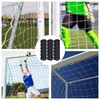 GORGECRAFT 30Pcs Soccer Goal Net Attachment Straps Black Soccer Net