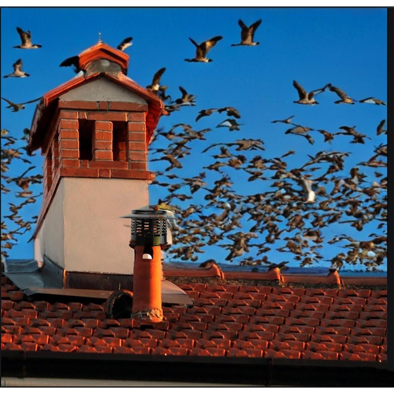 Ankuce Cone Top Chimney Cap, RoundChimney Cover Cap Outside Roof