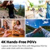 4K Thumb Action Sports Camera Bag, Portable Body Camera, Helmet