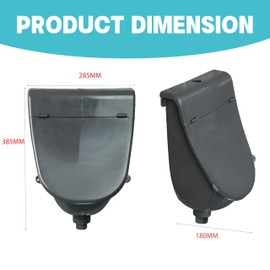 Wall Mounted Commercial Urinal With Cover Bathroom Waterless Urinal for Men Plastic Urinals for Men, Garage Urinal Urine Diverter Outdoor Urinal, With Hose，For Home, Dorm, Shed or Backyard, RV