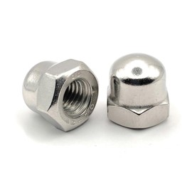 ProRaje Cap Nut Stainless Steel M10 | Hex Nuts | Standard DIN 1587 Made of Stainless Steel A2-070 (V2A/304) | Nuts with Protective Cap Made of Stainless Steel, Protection for Screws, Bolts, Threaded