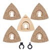 Oscillating Tool Blades, HEMUNC 5pcs Universal Triangle Carbide Oscillating Multitool