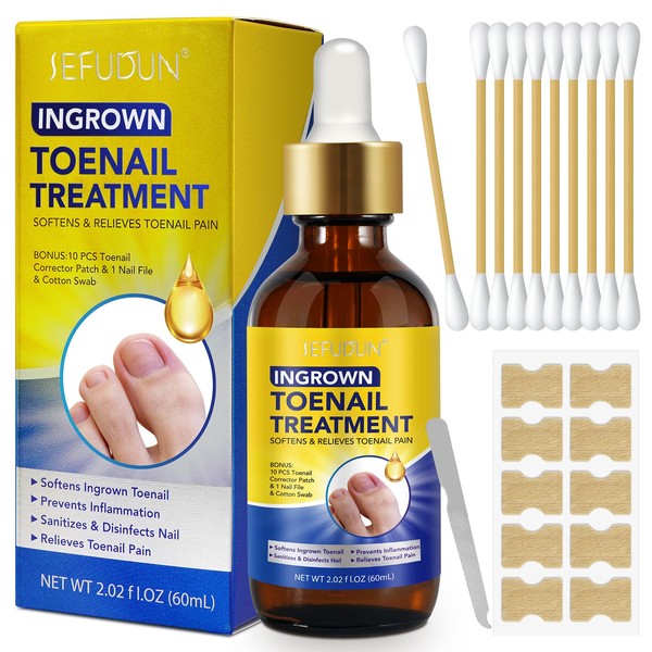 Ingrown Toenail Treatment Set - 60ml Ingrown Toenail Softening Drops
