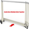 Simple Houseware Industrial Grade Z-Base Garment Rack, 500lb Load with