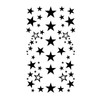 MapofBeauty 2 pcs Black Star Temporary Waterproof Tattoo Sticker