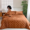 PlushHavenCloud Velvet Quilt Set Queen Size - Luxury Lightweight Velvet